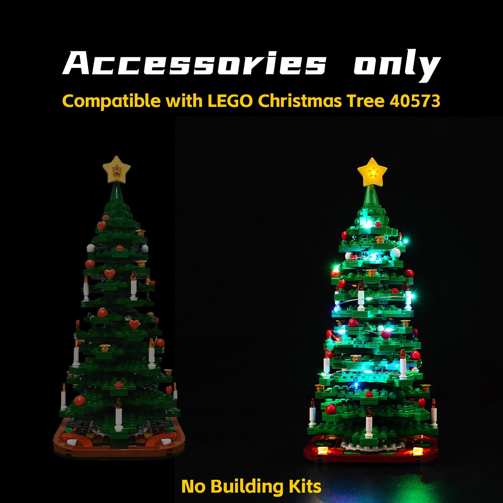 Amazon.co.jp: BrickBling LEDライトレゴクリスマスツリー組み立て