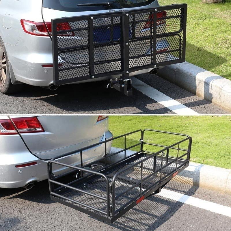 ヒッチキャリアカーゴ ヒッチキャリア カーゴキャリア 折り畳み最大積載220kg Amazon.co.jp: 折り畳み式 ワイドヒッチキャリア深型 ヒッチ