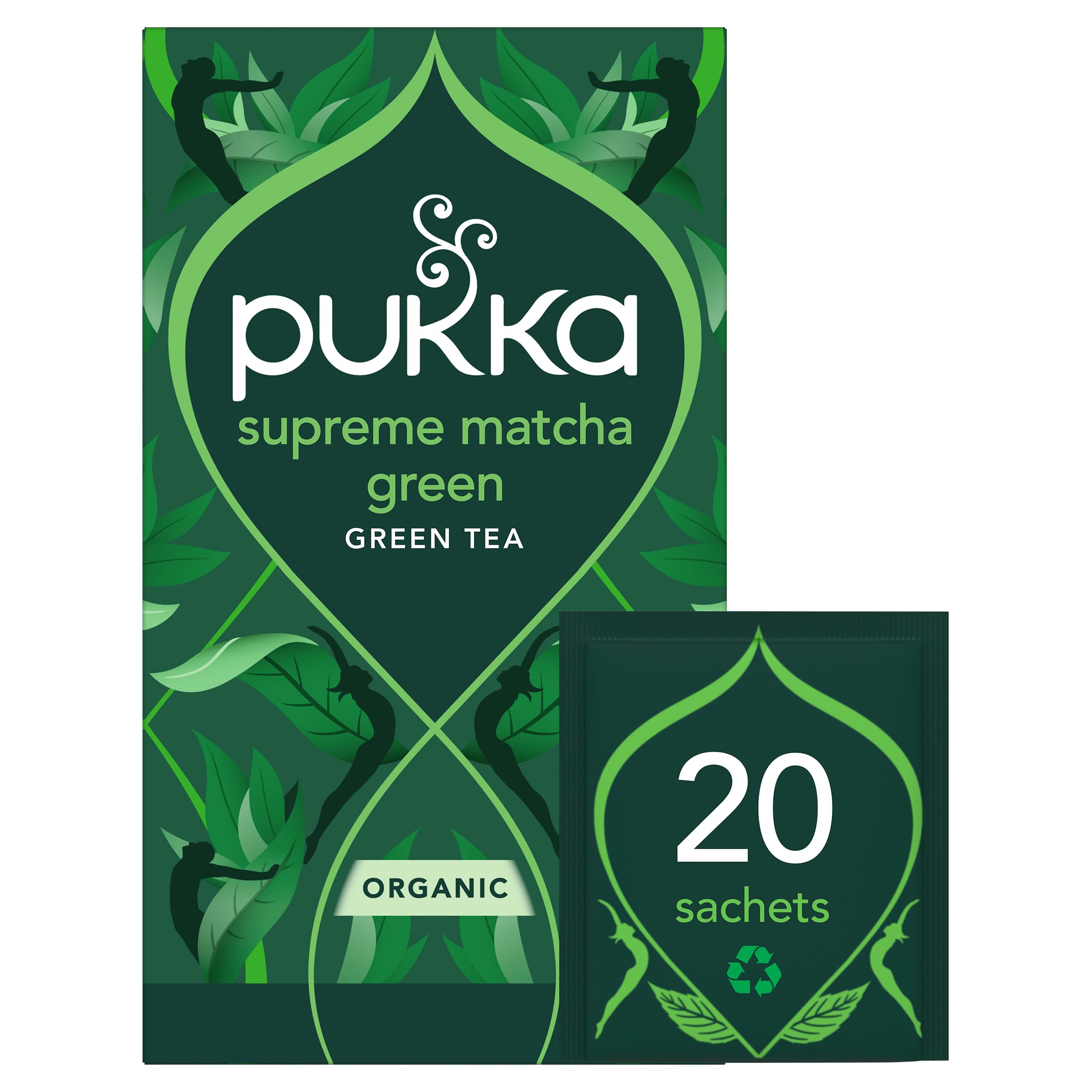 Pukka Herbs Supreme Green Matcha Tea FT 20 Bags (Pack of 6)