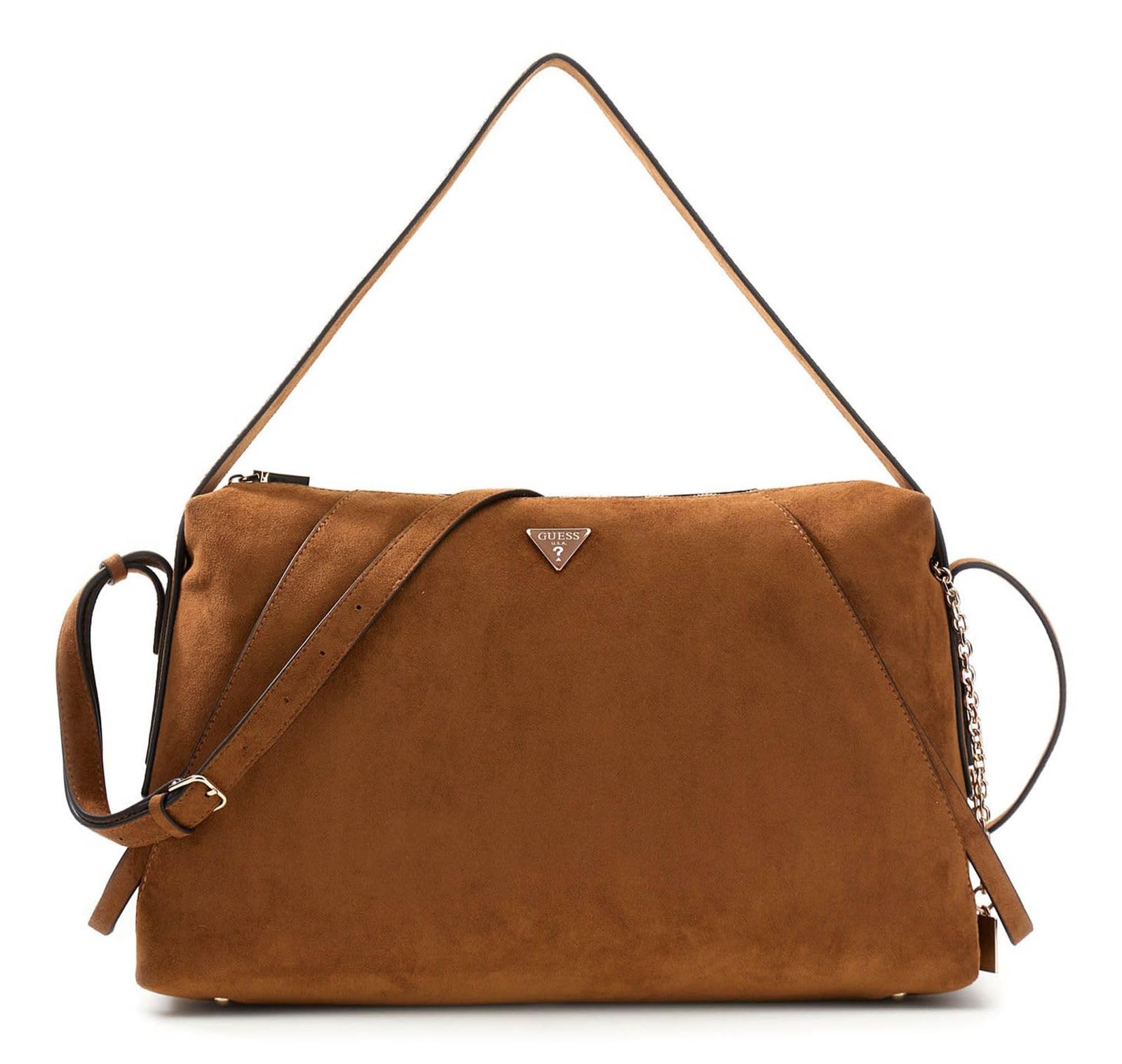 GUESS borsa a tracolla Devon Shoulder Bag Cognac marrone