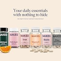 Vista 6 de NAKED Biotin 10,000mcg - Max Strength Vitamin B7 Supplement for Healthy Hair, Skin & Nails Support - Non-GMO, Gluten-Free, Vegan - Supports Keratin