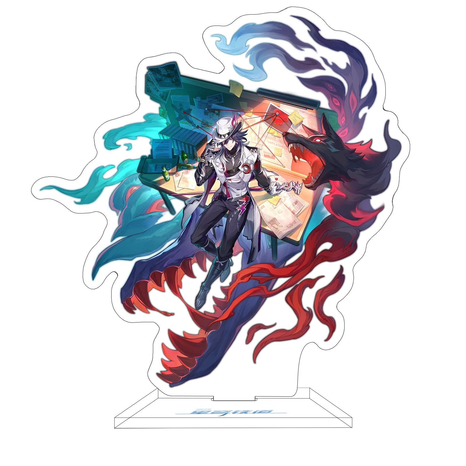 Rainteam Honkai: Star Rail Acrylic Stand Figure Amphoreus' Saga of Heroes Standee Character Decorations（Ashveil）