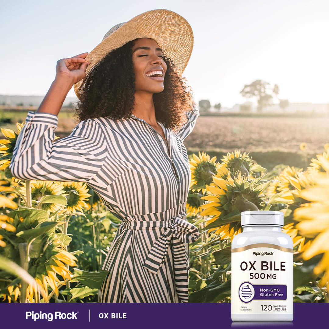 Piping Rock Ox Bile Supplement 500mg | 120 Capsules | Digestive Enzyme — Amazon image 6