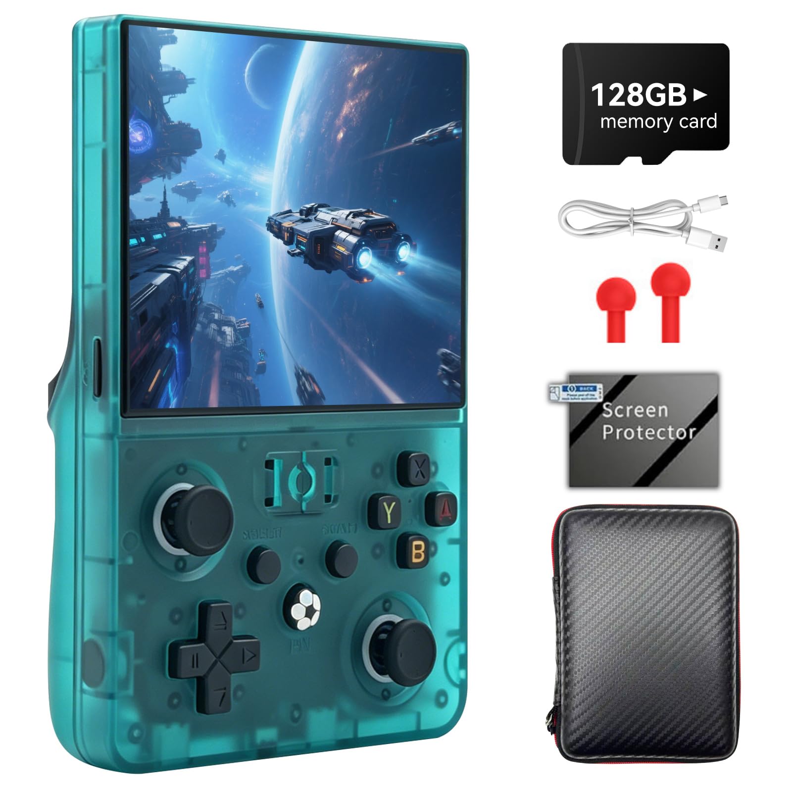 R36MAX 2 Console di gioco portatile retrò, display IPS HD da 4,5 pollici