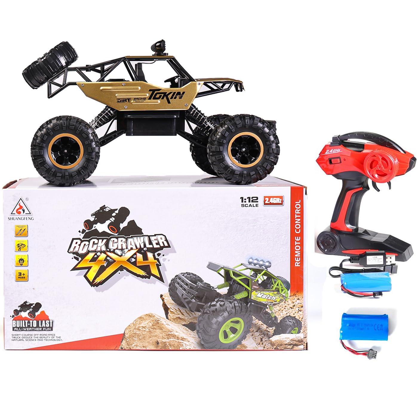 SULIFEVIP 1:12 RC Car RC Monster Truck Remote Control Car 4WD Off-Road Radio Controller Cars Monster Truck - Image 9