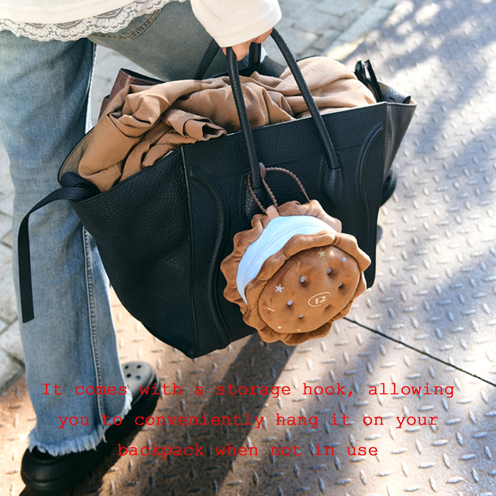Poduszka PodróżNa 2 w 1 z OsłOną Na Oczy, MięKka Pluszowa, Zabawna, Przenośna Poduszka PodróżNa do Samolotu, PociąGu, Samochodu, Biura, Domu,Brown