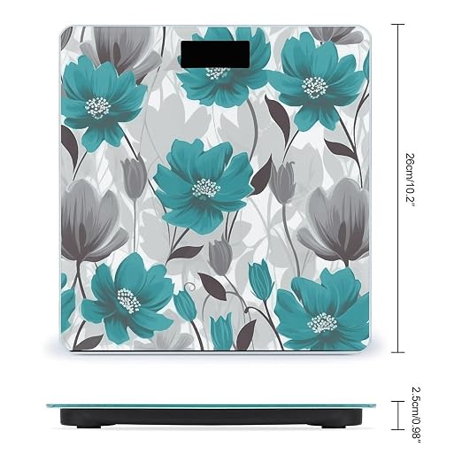 Báscula Digital de Baño con Pantalla LED y Vidrio Templado miniatura 2