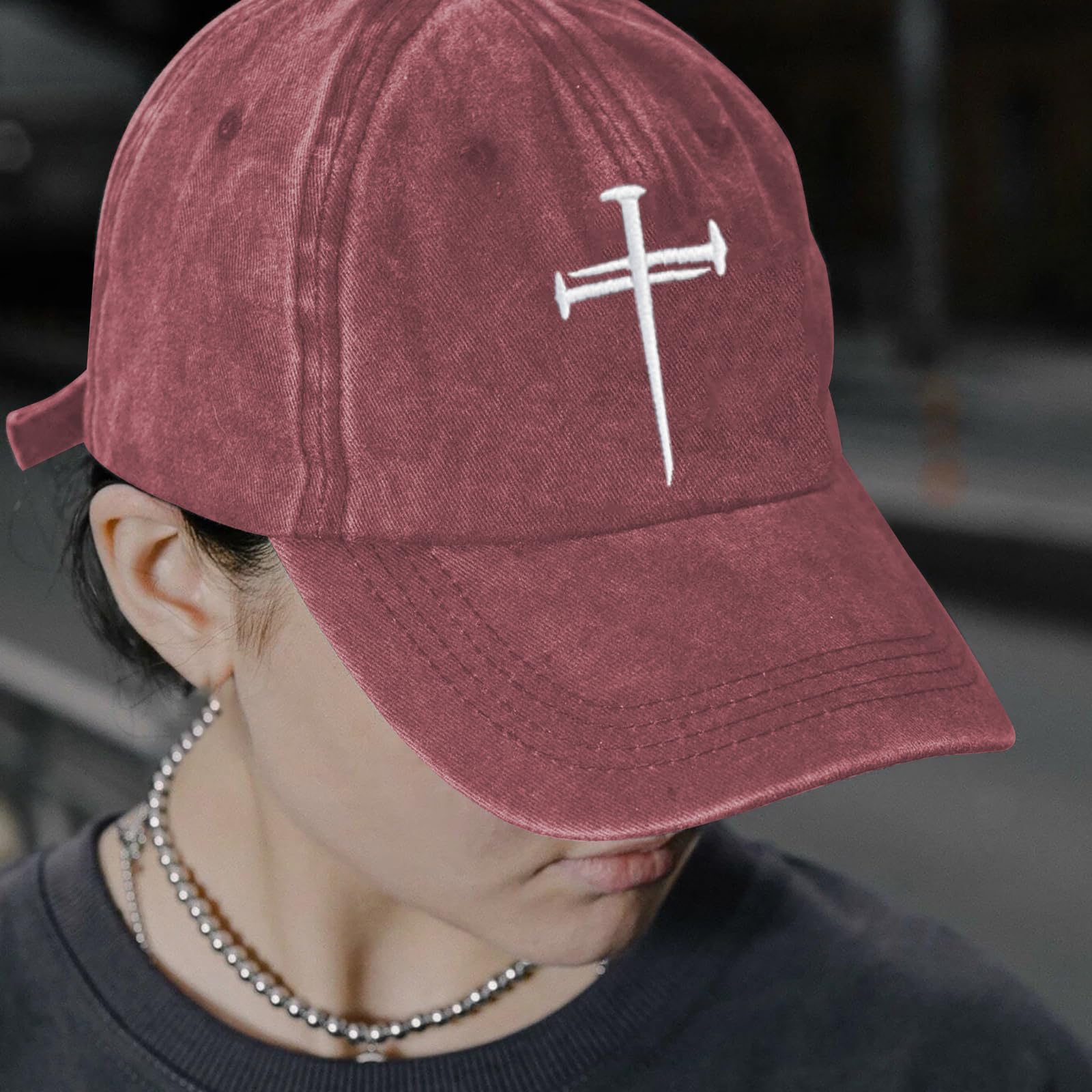 Christan Jesus Cross - Gorra de béisbol bordada para papá