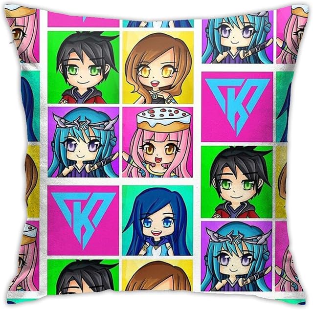 Not Applicable Funneh And The Krew - Anime Style Home Decorative Throw Pillow Cases For Sofa Couch Cushion Covers 18x18 Inch