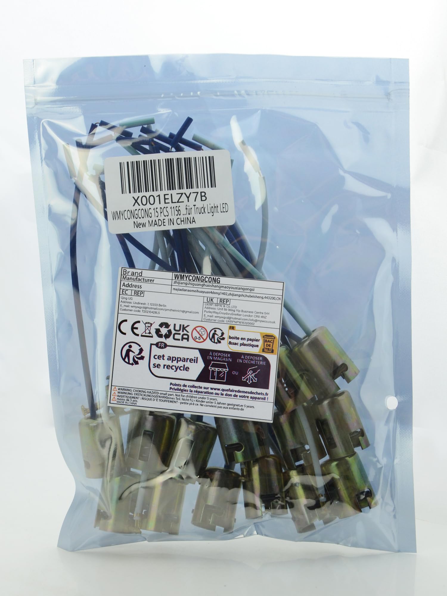 1156 Bulb 2-Pack Sockets With Wiring - Universal Automotive Reverse ...