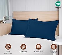 Vista 52 de Royale Linens Paquete de 2 fundas de almohada de tamaño estándar de 20 x 26 pulgadas, microfibra 1800, fundas de almohada de cama, resistentes a