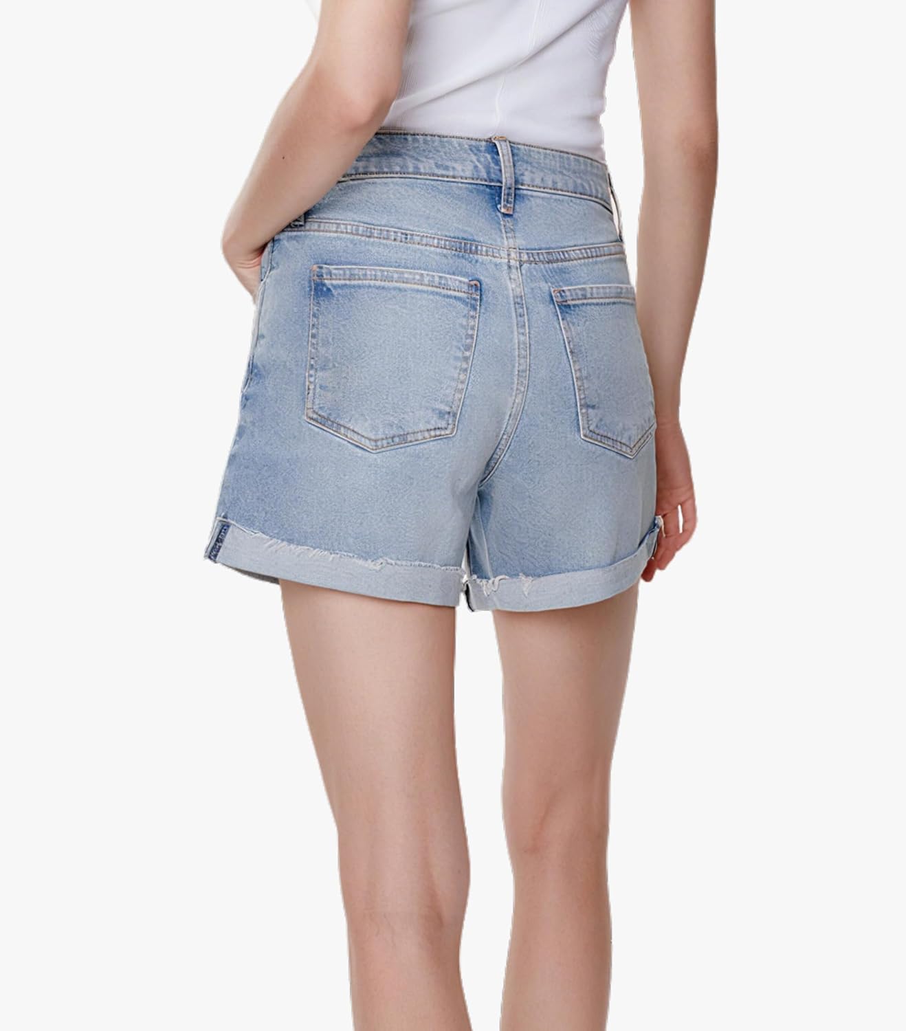 Classic Straight Fit Relaxed Stretch Short Jeans Denim for Woman - Image 2