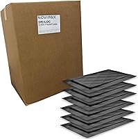 Novipax Dri-Loc Absorbent Meat Pads - 2000 Count Case, 40g Absorbency, Leak-Proof for Fresh Packaging, Food-Safe & Recyclable
