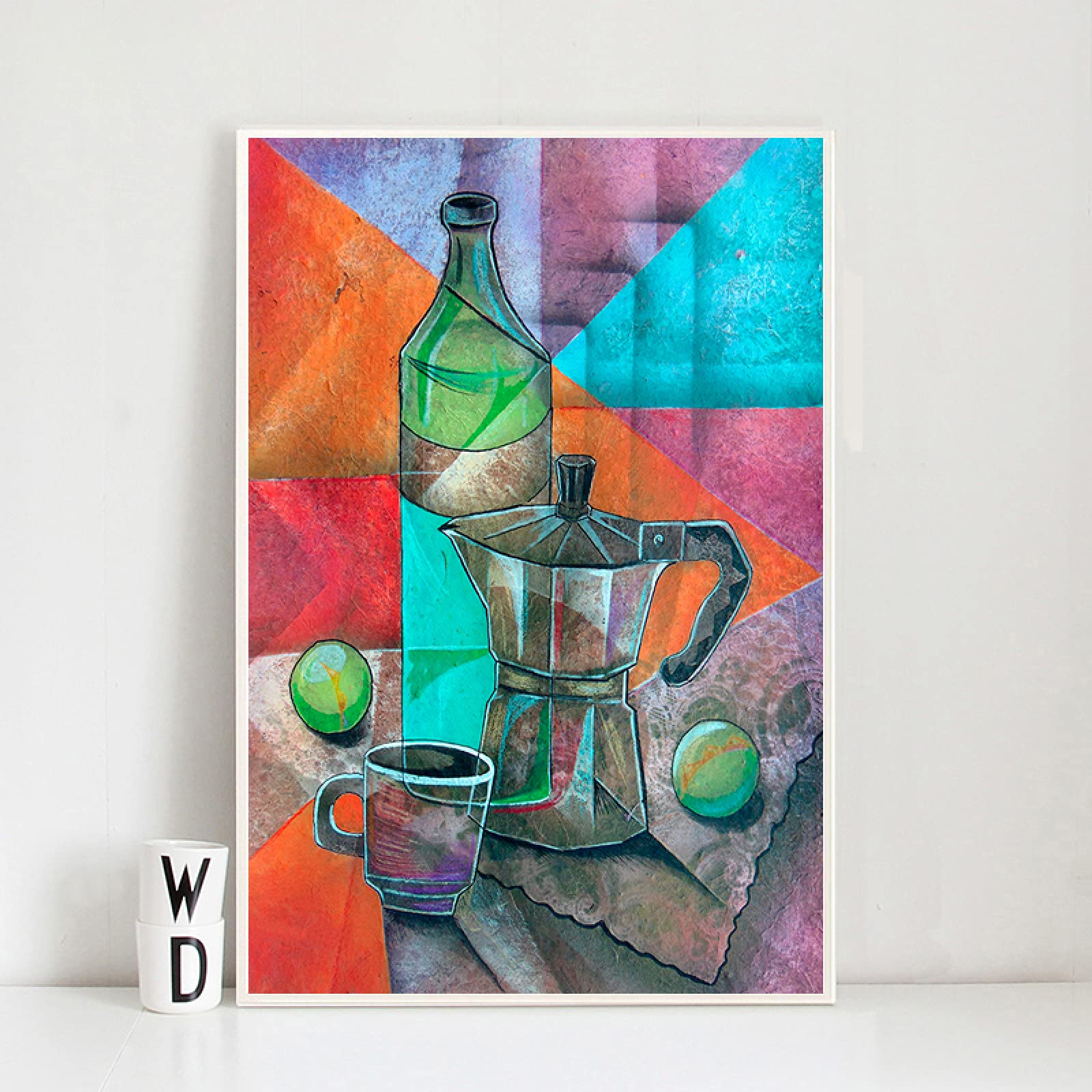 Abstrakcyjna geometria obrazy na płótnie sztuka ścienna wydruki kubek plakat salon dekoracyjne obrazy na ścianę dekoracja domu 60 x 90 cm bez ramy