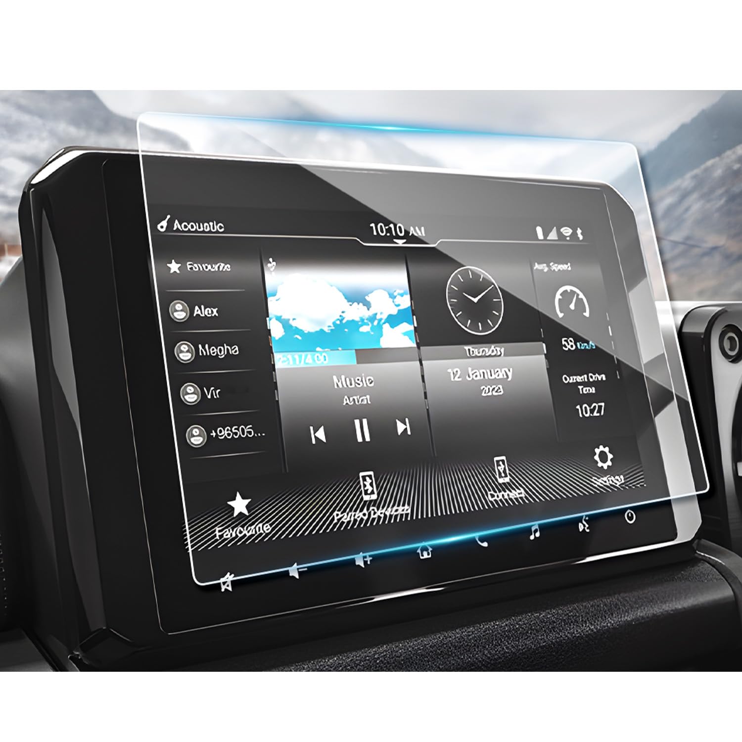 Amazon | ruiya 強化ガラス 新型 スズキ ジムニーノマド JC74型 専用