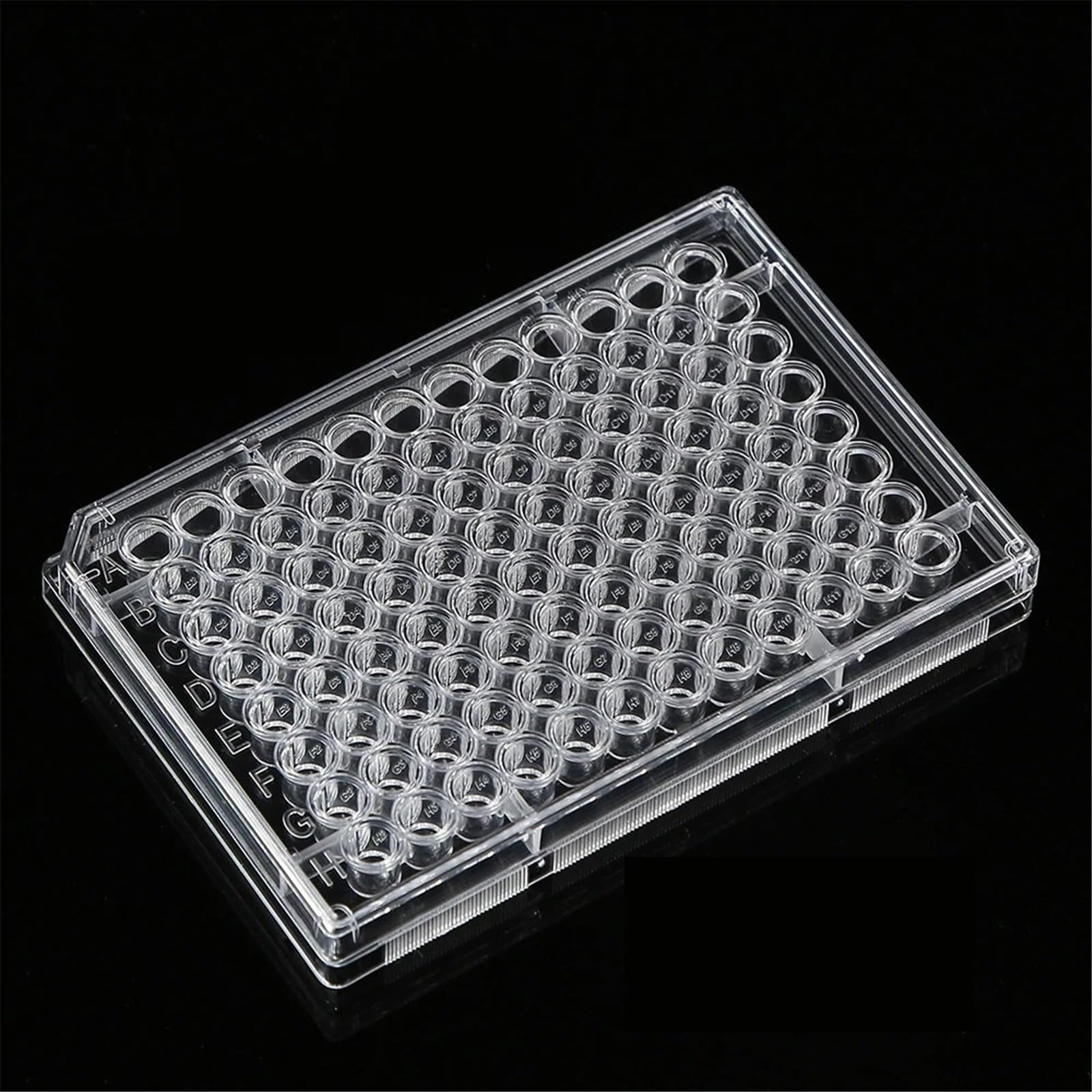 equipo de laboratorio 5 placas de Petri de poliestireno de 96 pocillos for cultivo, ideales for material de laboratorio biológico y científico.