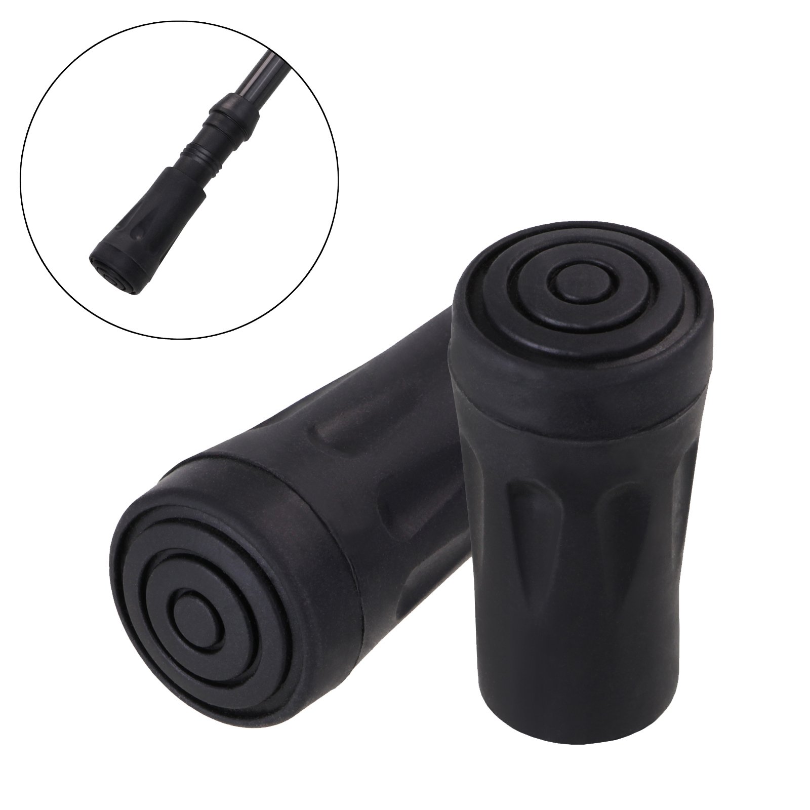 Buy ALPIDEX Walking Stick Rubber Tips Rubber Buffer Walking Trekking