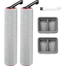 Replacement Accessories Kit Compatible with Dreame Aero/Aero Pro Wet Dry Vacuum Cleaner parts 2 Main Brush Roll and 2 HEPA Filter
