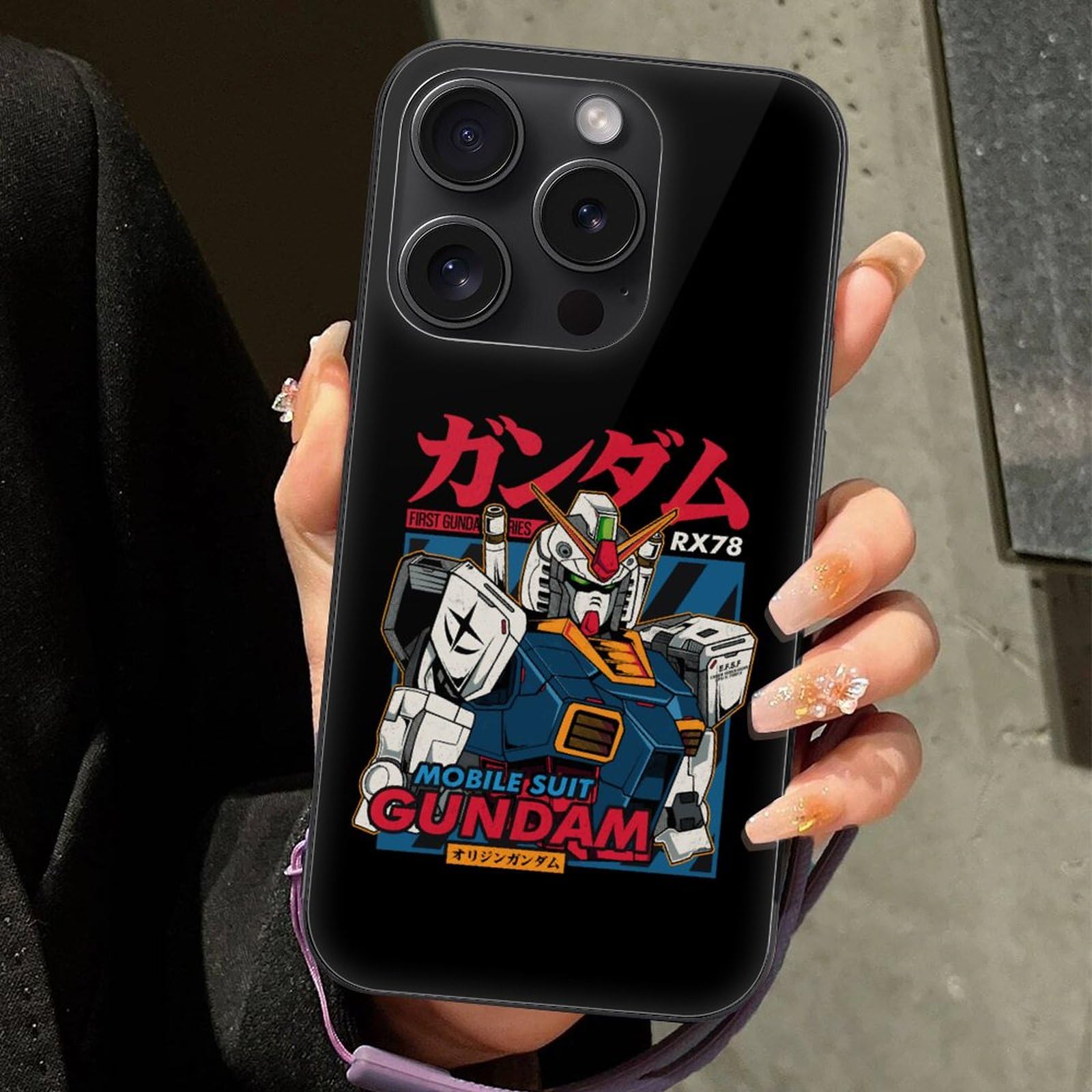 Amazon.co.jp: iPhone15Pro 用 ケース 機動戦士ガンダム RX-78-2 背面