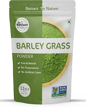 Barley Grass Powder-11 oz, 100% Natural, Green Superfood, Made from Himalayan Mountain Hill