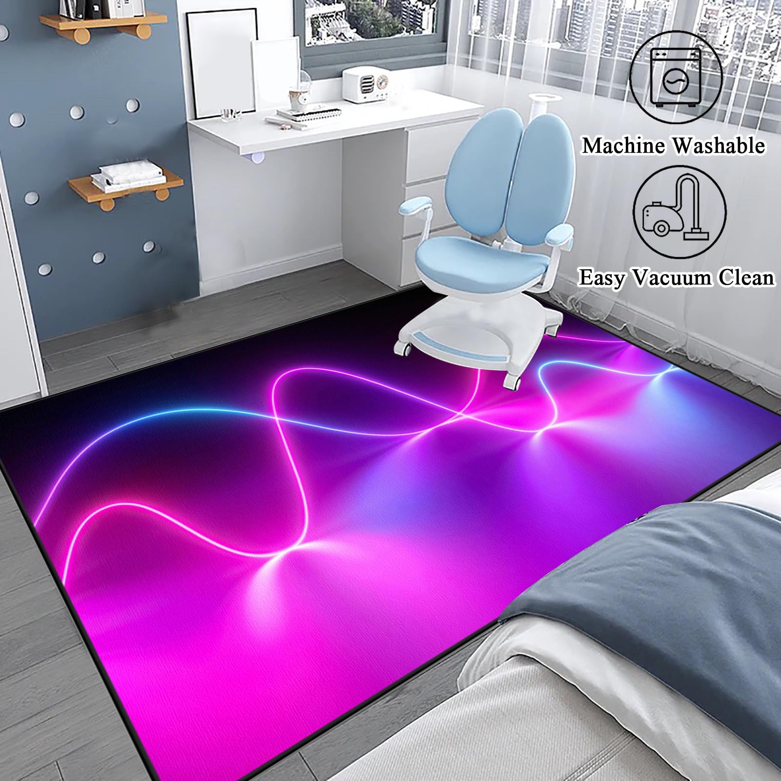 200 x 210 cm Tapis de Sol Bureau, Tapis de Protection du Sol pour Chaise de Bureau, Tapis de Chaise de Bureau pour Moquette, Tapis Gaming Sol pour Chaise de Bureau stratifiée, Bureau et Chambre