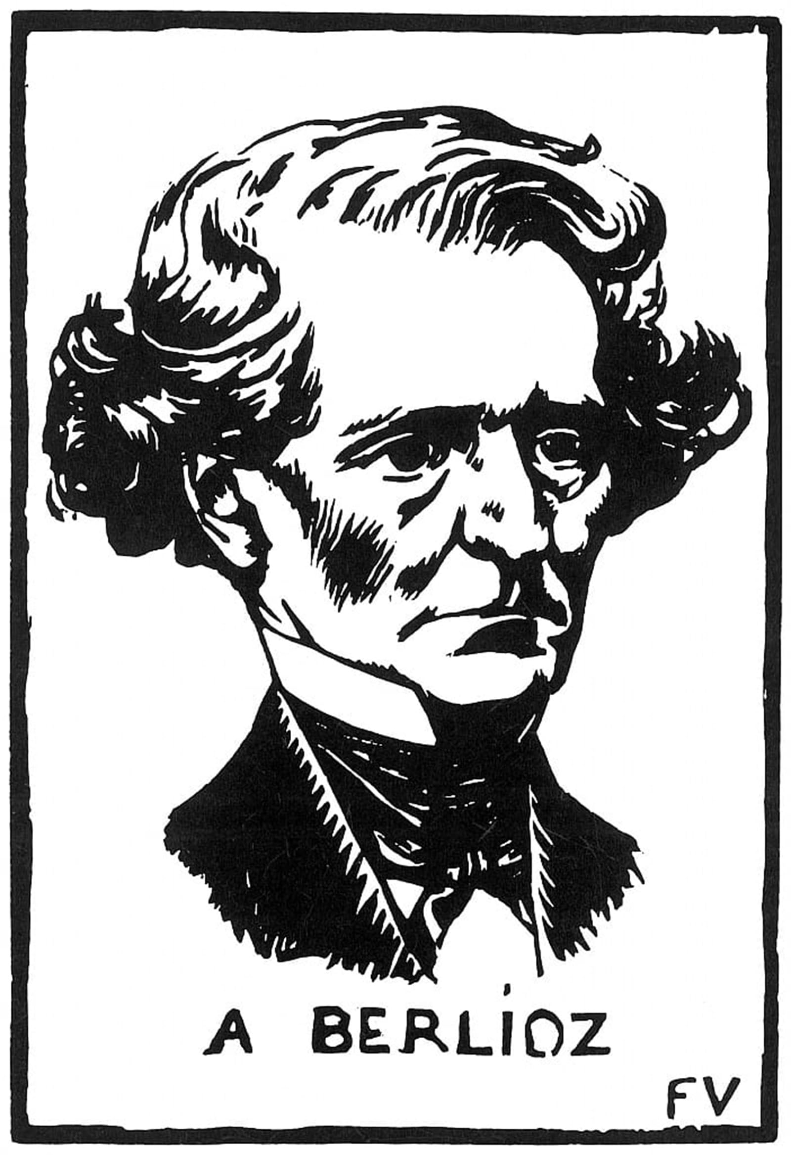 SERENDIPITP Vintage Wall Art Canvas Nordic Poster Canvas Print Picture Hector Berlioz by Felix Edouard Vallotton Wall Art Poster for Home Decor 60x90cm