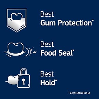 Professional Ultimate Denture Adhesive Cream for Strong, All-Day Hold for Full and Partial Dentures, 1.8 oz Tube with Breath Bacteria Shield and Precision Tip (3 Pack)