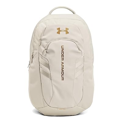 Under Armour Hustle 6.0 Pro Backpack Backpack Bags Summit White/Metallic Gold, Mesh/Polyester/Tricot