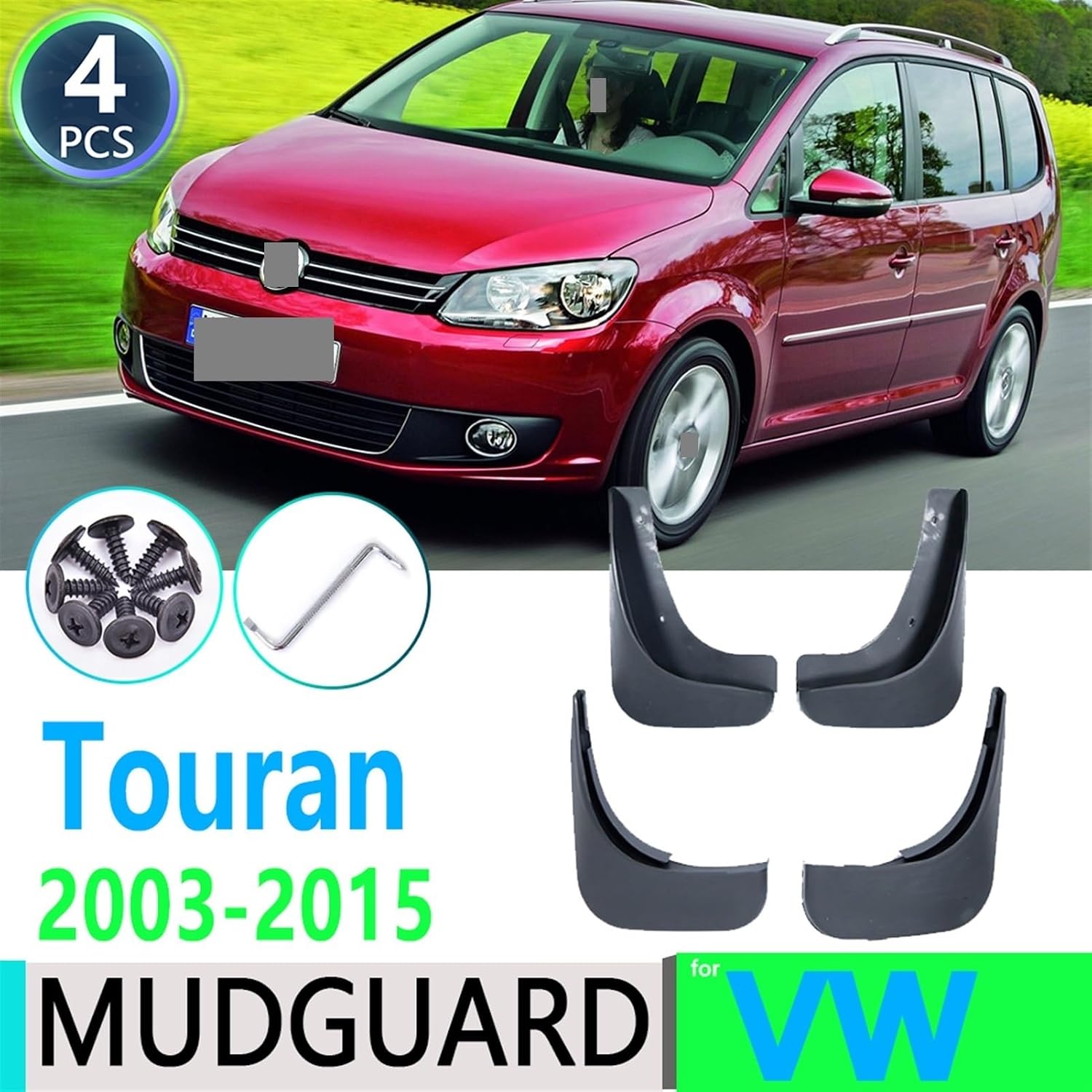 For volkswagens VW Touran 2003~2015 2004 2005 2008 2010 2014 MK1 Car fenders Mudguard Mud Flaps Guard Splash Flap Accessories