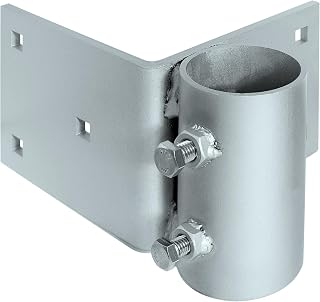 Stationary Dock Heavy Duty Hardware Side Leg Pipe Holder,Floating Dock Brackets Hardware,Dock Pipe Brackets Sleeve Holder for Pipe Pole Post,7/16" Holes for 3/8" Carriage Bolts