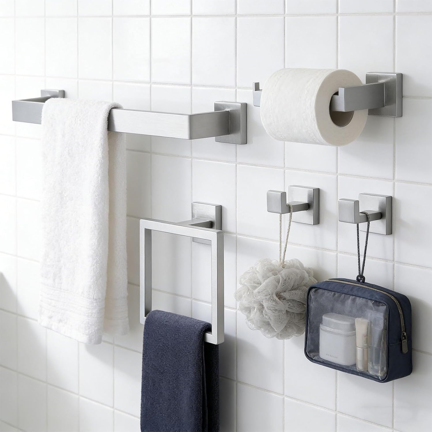 Rusts Stainless Steel Bathroom Shelf Organizers Perfect for Humid Environments and Family Needs Large Capacity Bathroom Shelf Storage Rack