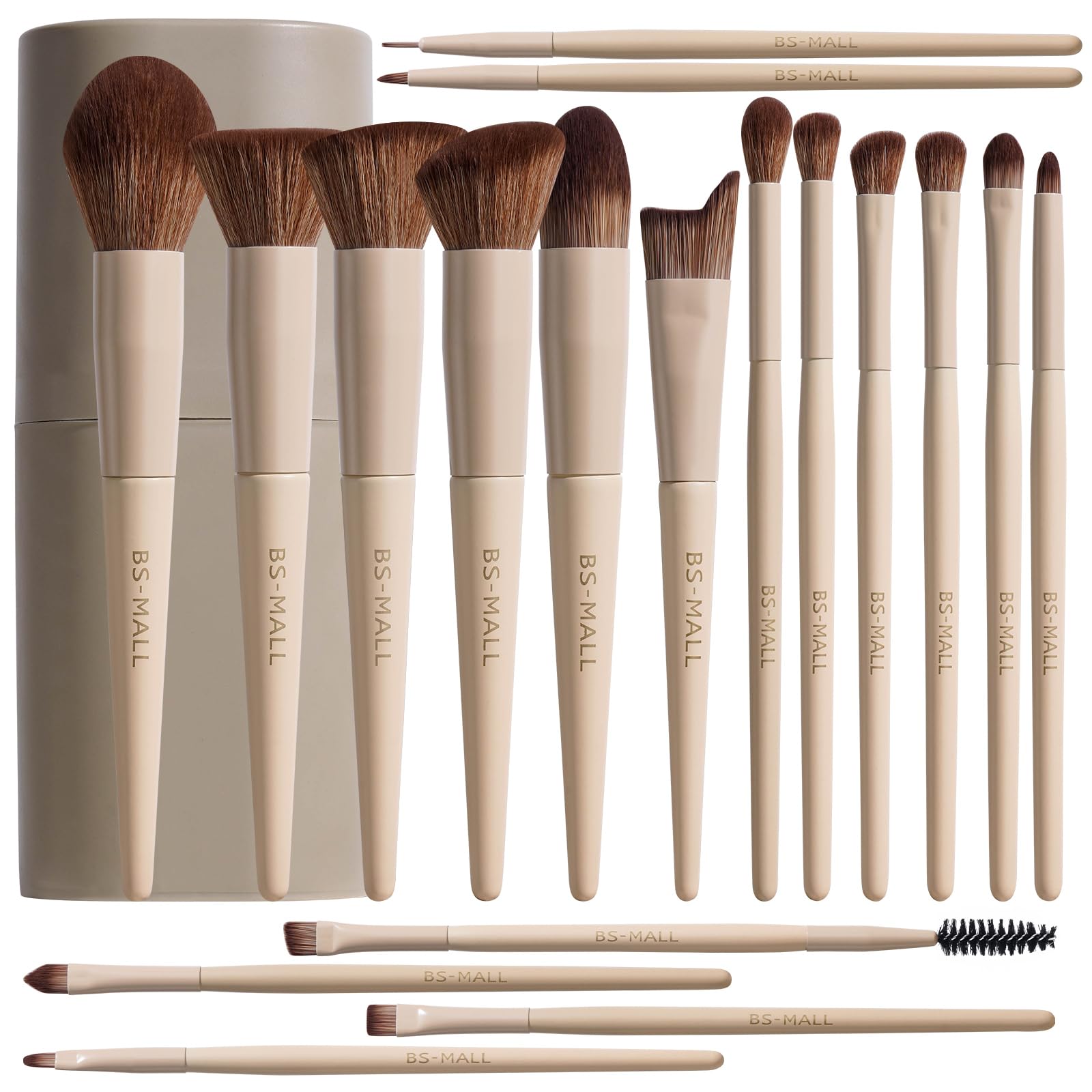 BS-MALL Professional Makeup Brush Set 18 Pcs