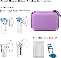 Vista 3 de Leayjeen Funda de transporte compatible con MeowynAudiloNawetiGülifePUERUK nebulizador inhalador de mano portátil para adultos y niños, atomizador