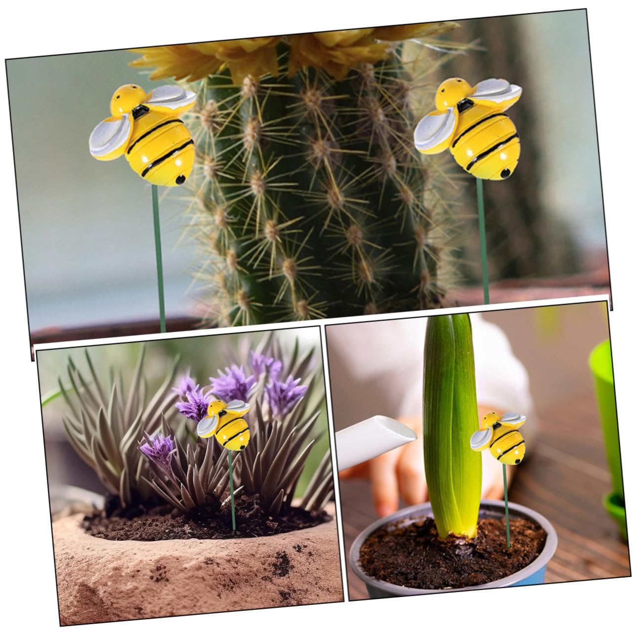 Toyvian 5 Sätze Garten Bienenstecker Für Blumentöpfe Dekorative Gartenstecker Für Und Außenbereich Für Gartenliebhaber 10 Stück * 5