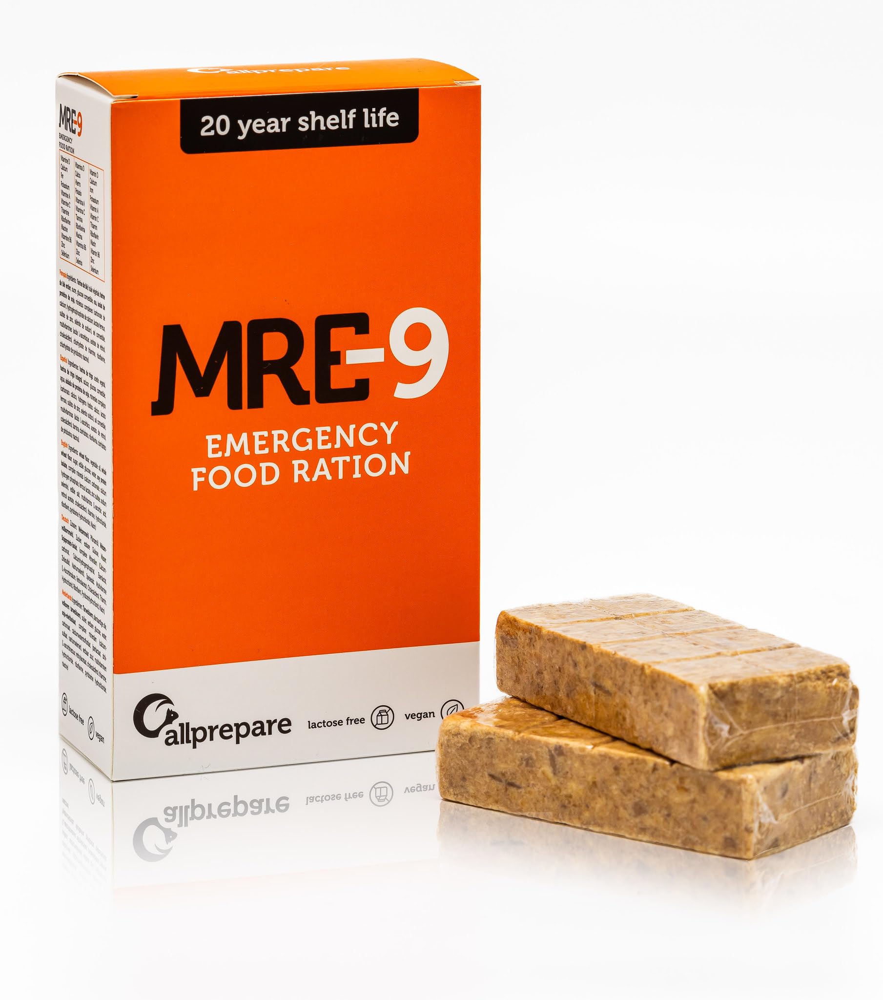 MRE-9 Notration 3 Monate | 20 Jahre Haltbarkeitsdauer | Extra Vitamine | 90 x 500g Notration | der leckerste Geschmack | langanhaltende Nahrung