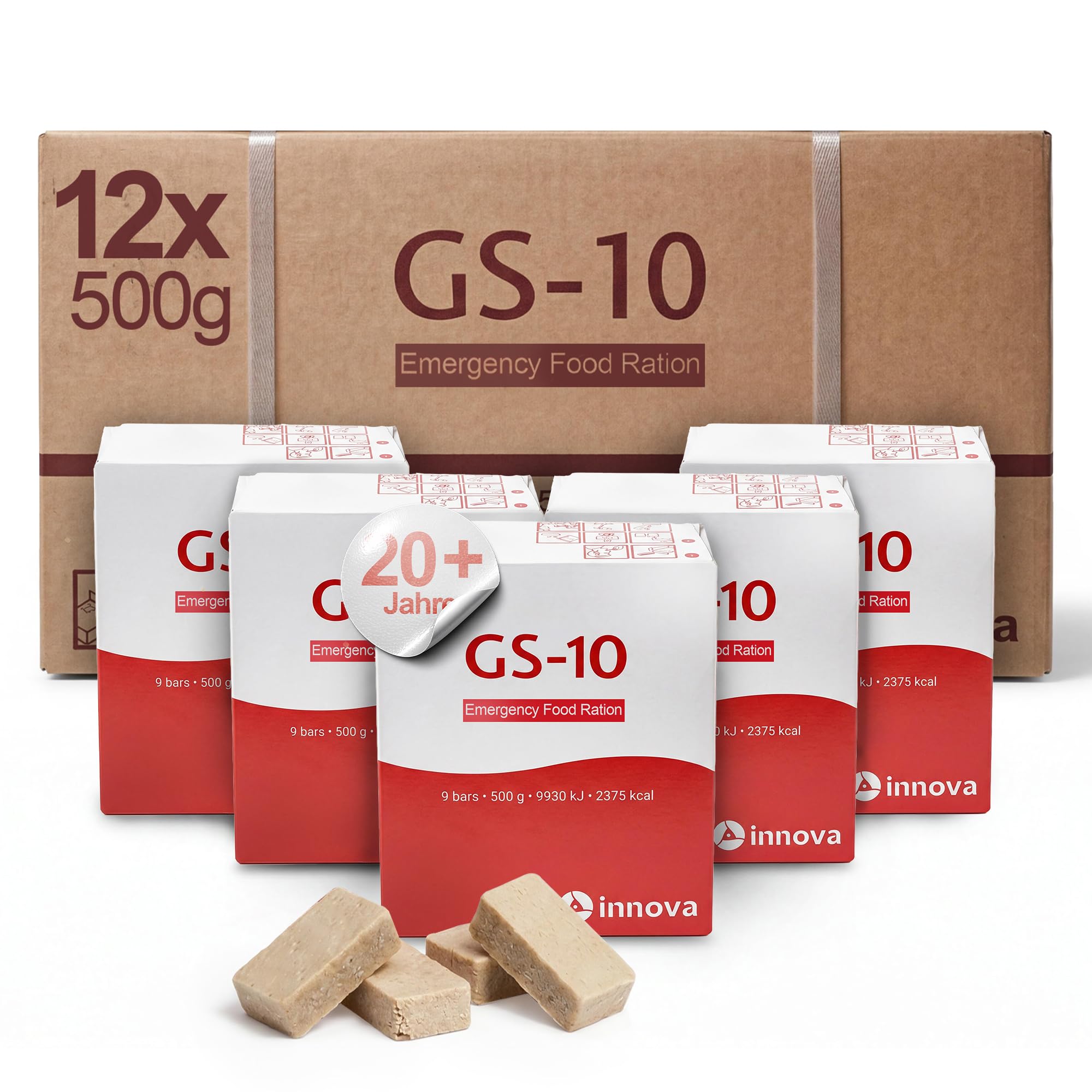 Compact | GS-10 Emergency Food 12 x 500 Gramm | Cibo di emergenza - Estremamente resistente
