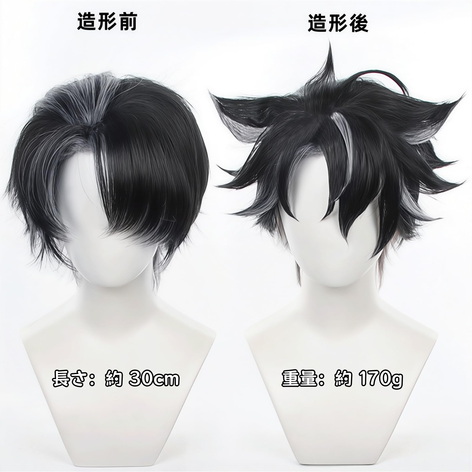 Amazon.co.jp: Sizuuenn 原神 リオセスリ ウィッグ 耐熱 コスプレ