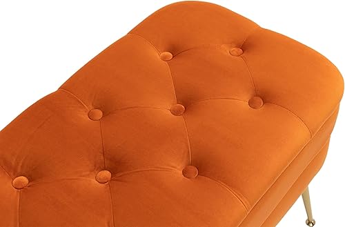 Miniatura 5 de Lofaris Banco de almacenamiento, banco de extremo de dormitorio, taburete suave que puede abrir almacenamiento, conveniente y duradero, otomana