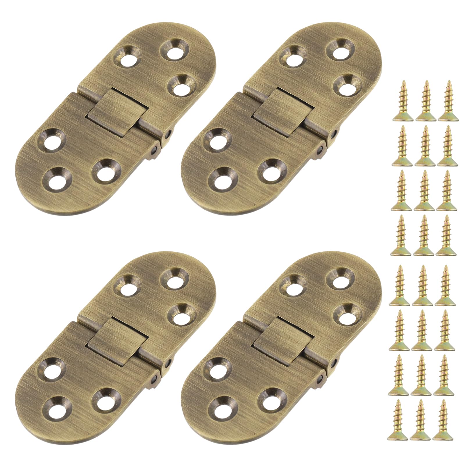 Folding Table Hinges - Black & Silver -6