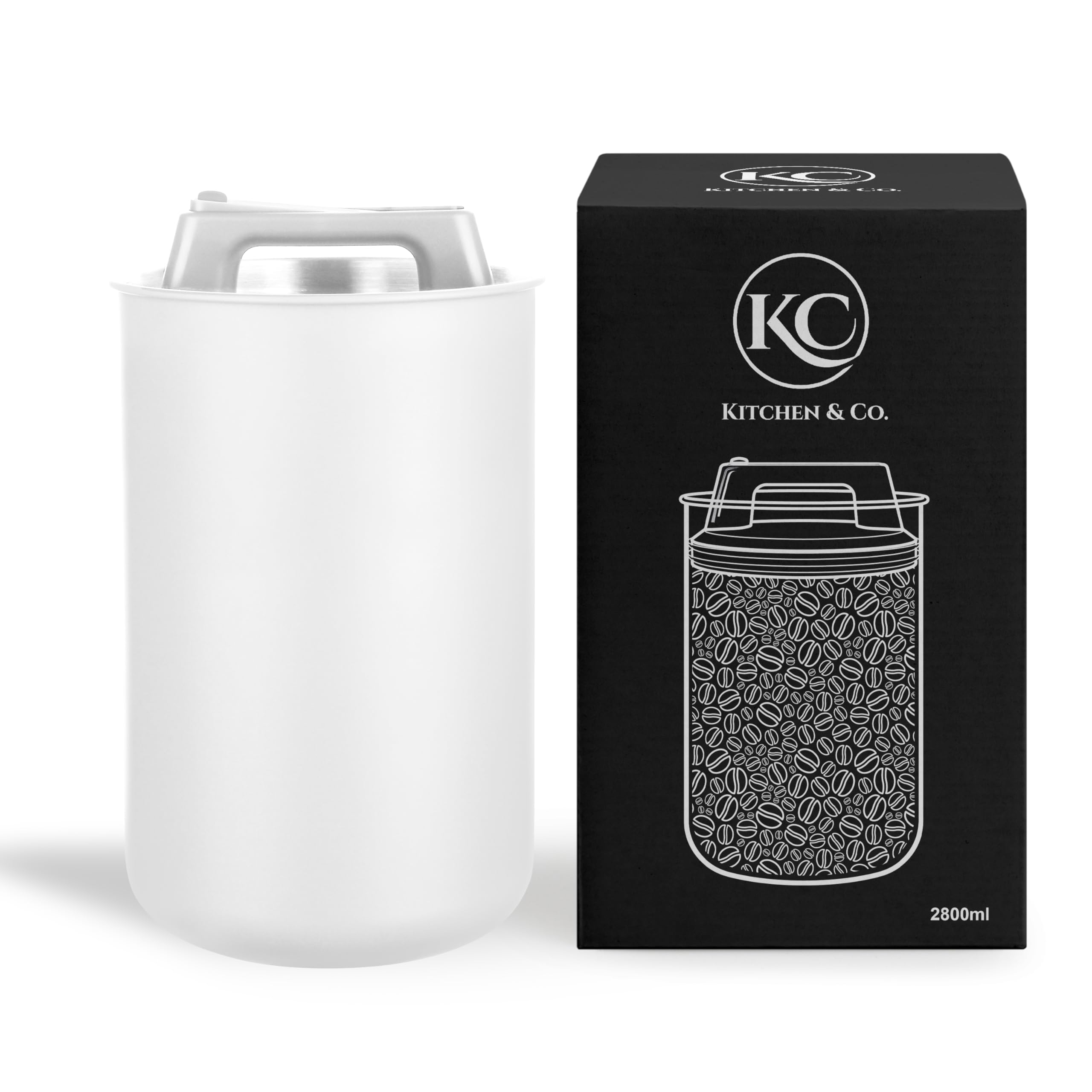 Boîte À Café 500G - 1,5L - Récipient À Grains De Café En Acier