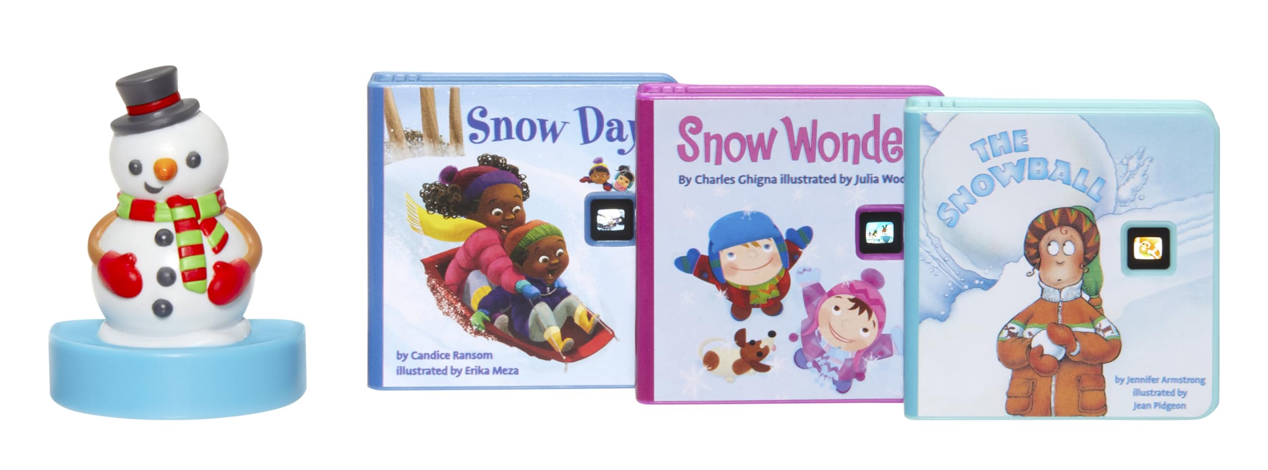 little tikes Story Dream Machine Story Collection, Snowy Day Collection, 3 Storytime Books and 1 Audio Play Character - Image 4