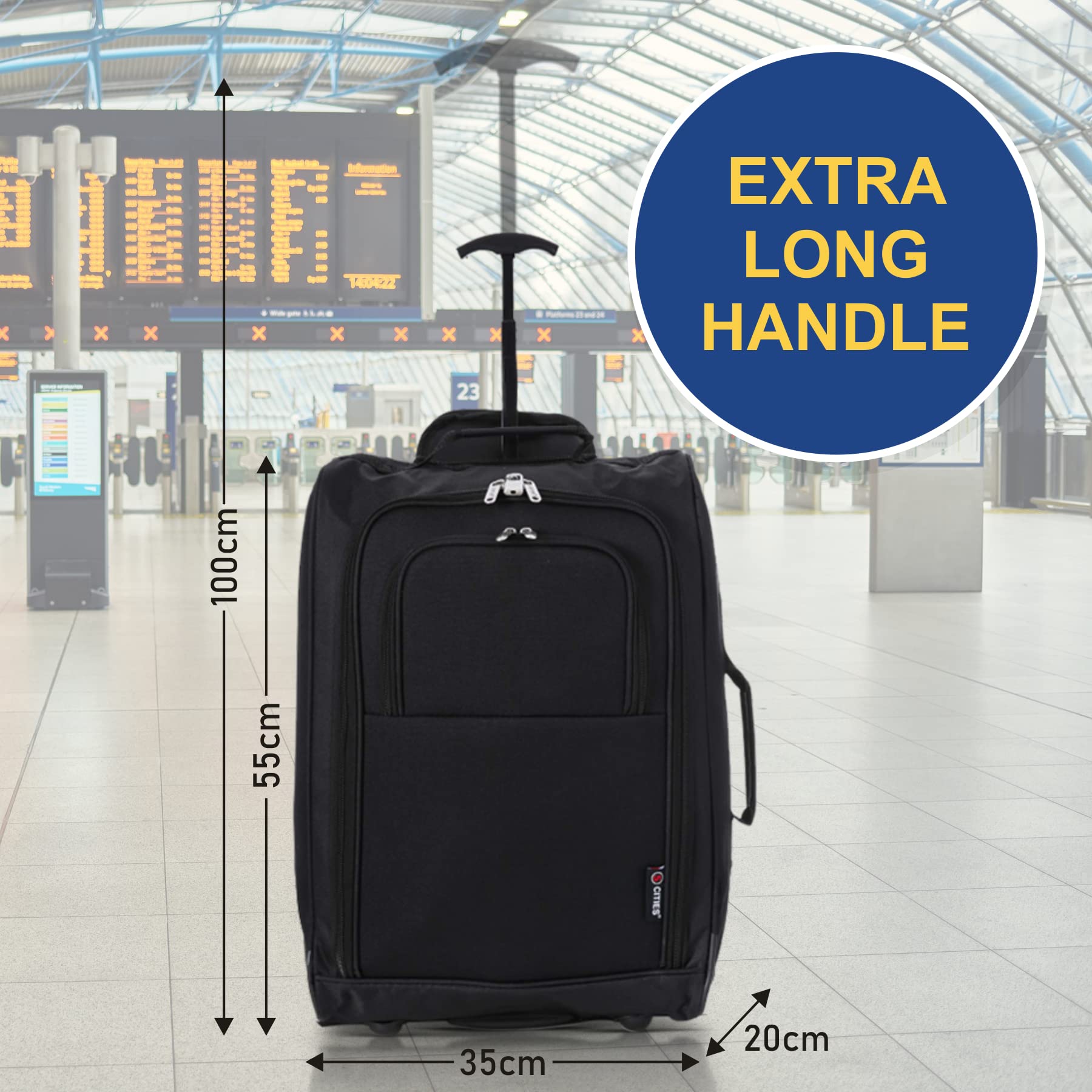 Buy 5 Cities New Summer 2022 21"/55cm Carry On Lightweight Travel Cabin