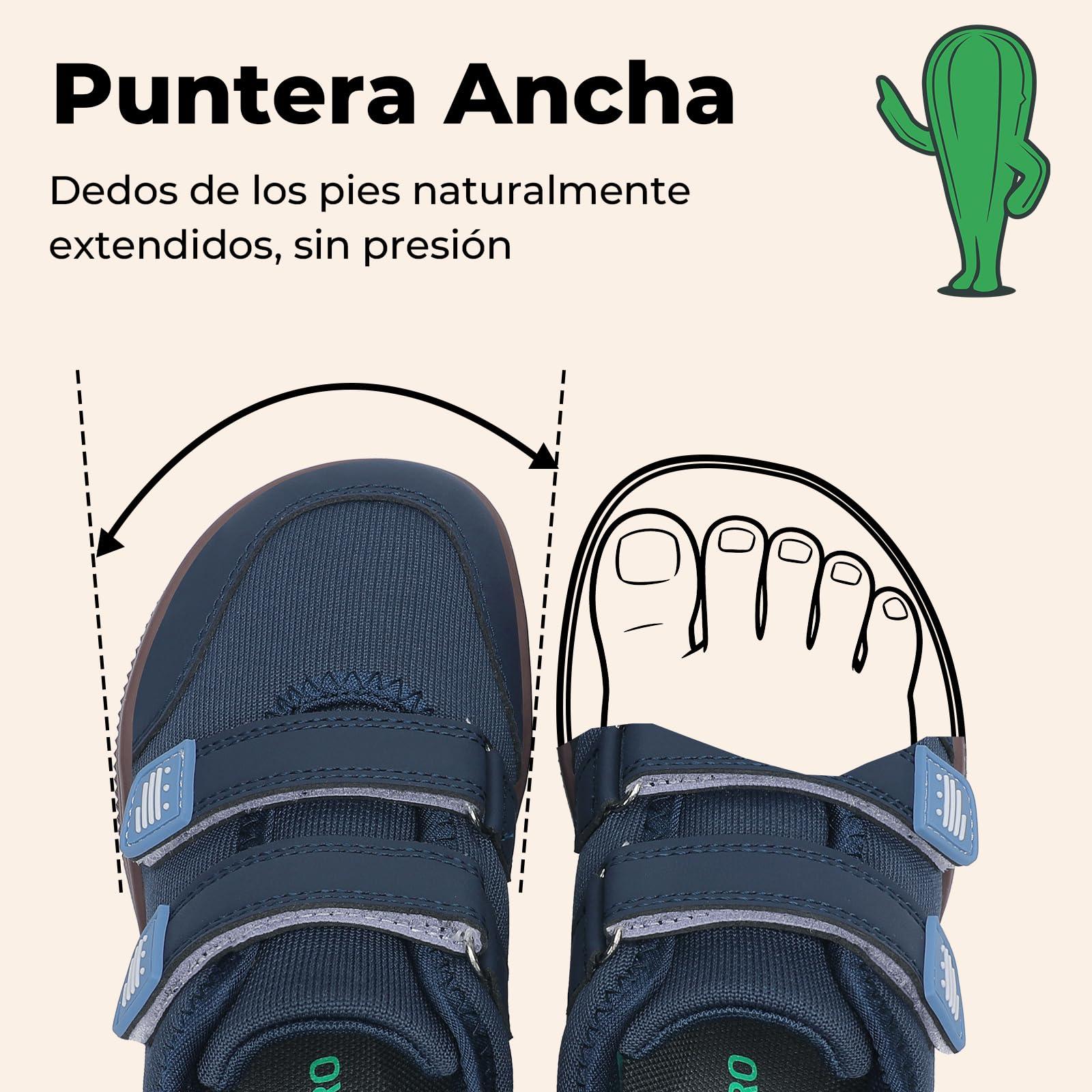 SAGUARO Zapatillas Barefoot para Niños — Deportivas Minimalistas para Uso Diario, Colegio, Juego y Deporte,Gr.25-35