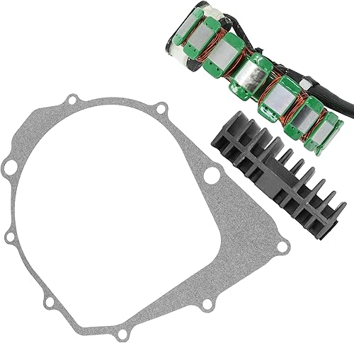 Miniatura 5 de Caltric Rectificador de estator y regulador con junta compatible con Yamaha Big Bear 350 Yfm350 4X4 1990-1994