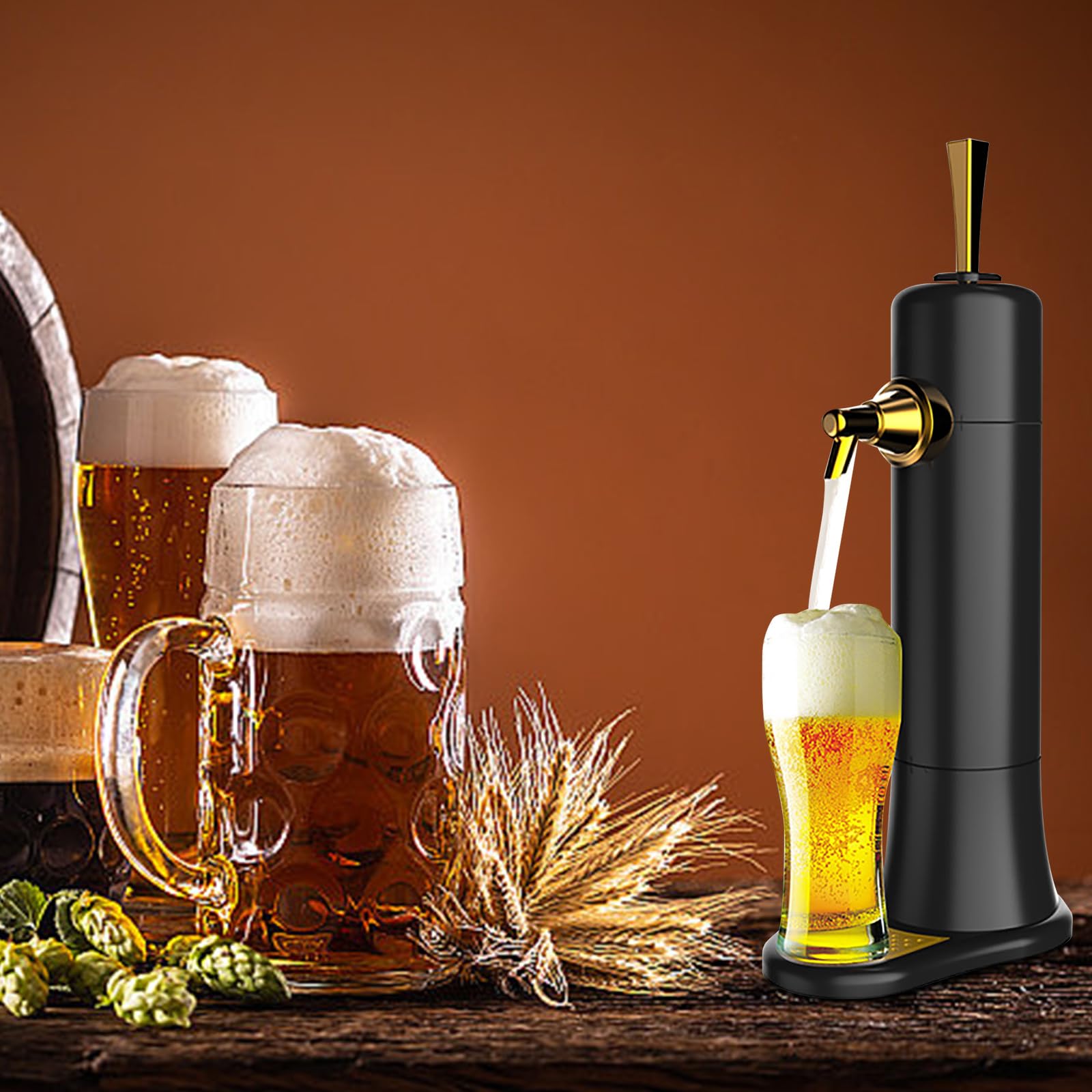 Systèmes de distribution de bière pression portables pour canettes et bouteilles avec technologie mousse Machine de bureau
