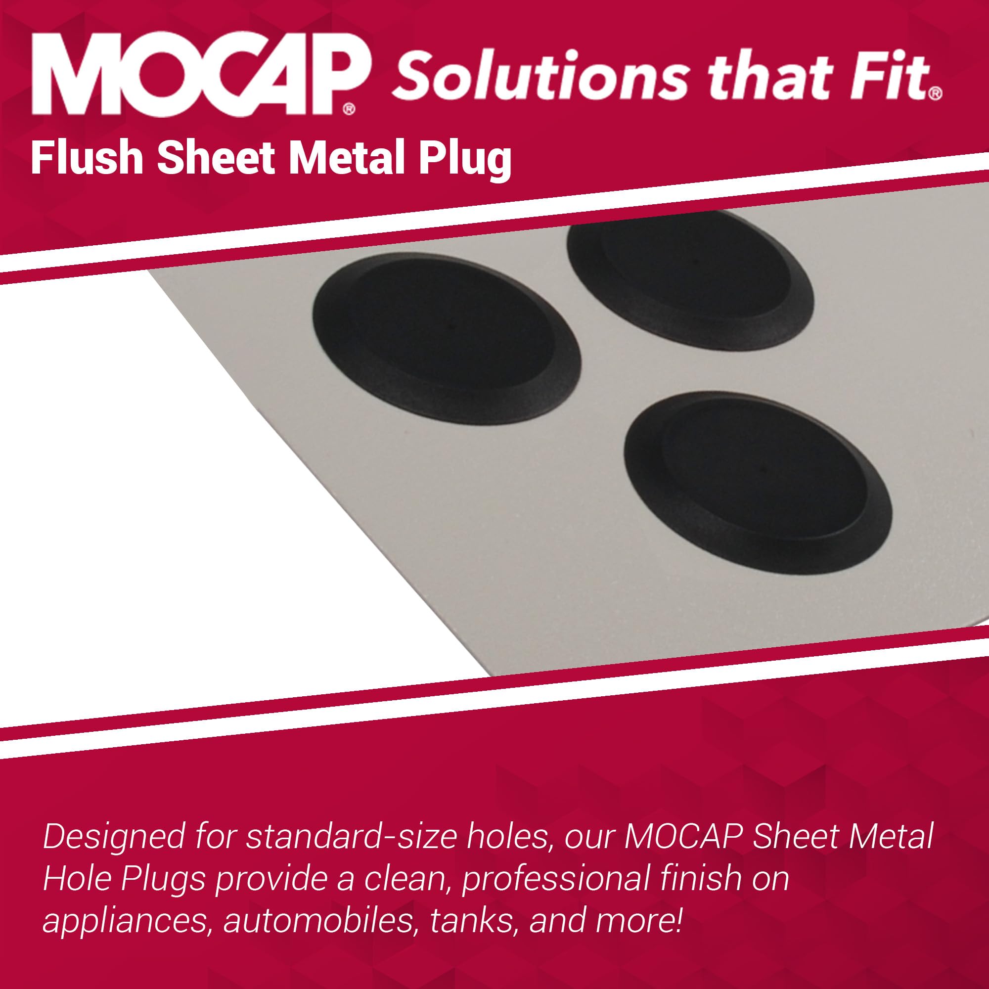 SMF3/8BK1 Flush Sheet Metal Plug - to Fit: .37