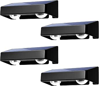 Solar Fence Lights 2-Pack - IP65 Waterproof Outdoor LED With 11 Color Modes