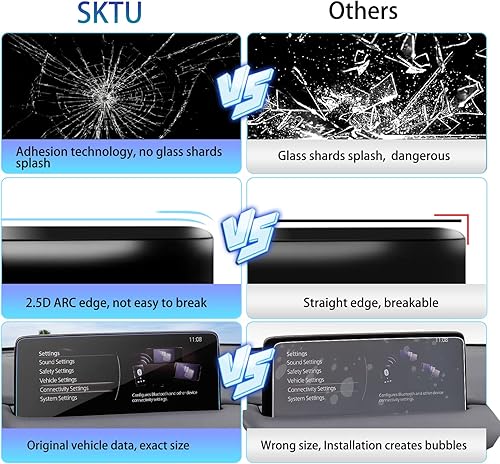 Miniatura 6 de Protector de pantalla para Mazda CX-5 CX-9 2021 2022 2023 para Mazda CX-5 2023 Pantalla de navegación de 10.25 pulgadas 2023 CX-9 Protector de