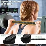 GYMAX Ensemble de sonnettes réglables, 4 en 1 Ensemble de poids gratuit avec connecteur, 92/47 LBS Utilisé comme Dumbbells, Barbells et Kettlebells pour l'entraînement de gymnastique à domicile