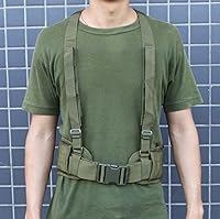Vista 8 de FAMI Cinturón de cintura Molle con tirantes ajustables y correas libres